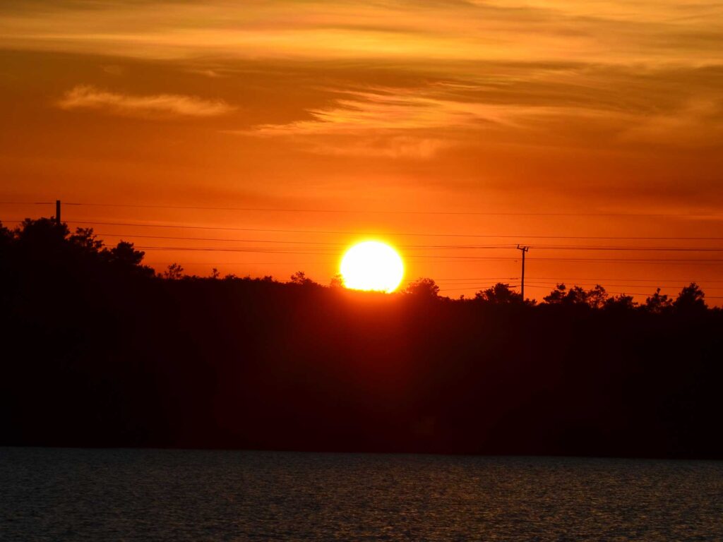 Jupiter Island sunset orange sky